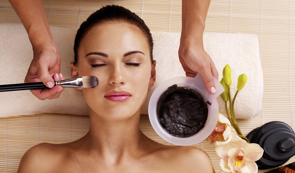 woman having beauty treatments  in the spa salon
