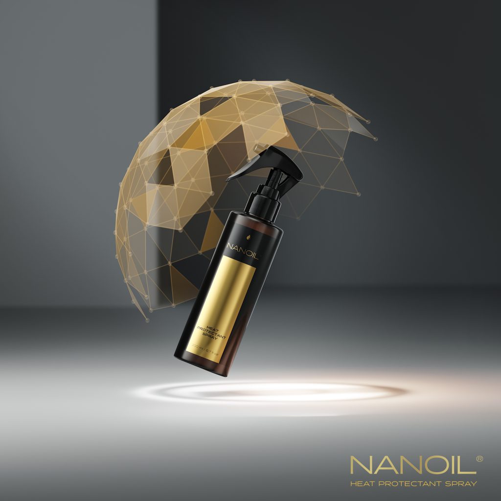 favourite heat protectant spray Nanoil